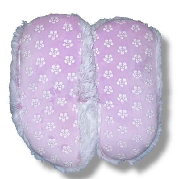 Warmies Microwavable Slippers Marshmallow Lavender Soothe Warmth 6-10 Footwear - Picture 4 of 9